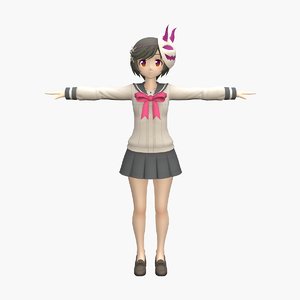 anime rigged games 3D model