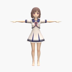 3D model anime nurse