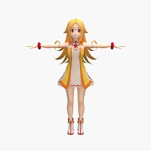 3D model anime risu
