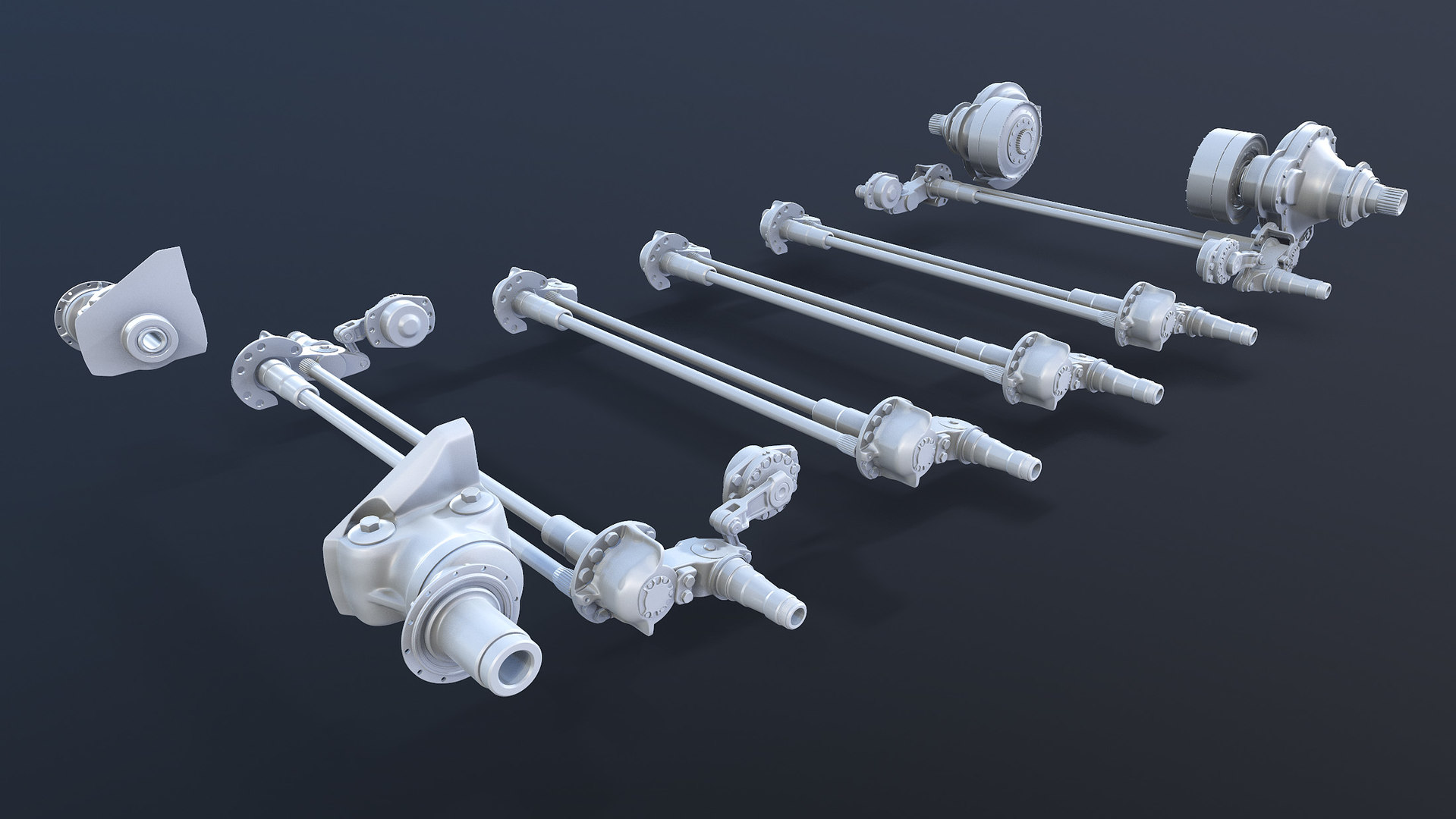 T54 t55 tank suspension 3D model TurboSquid 1643759