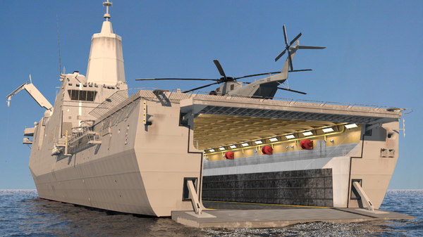 Amphibious transport dock sikorsky 3D model - TurboSquid 1644045