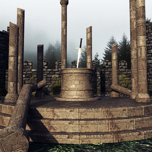 ruins 3D model