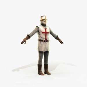 3D knight crusader model