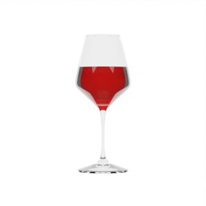 red wine glass krosno 3D model