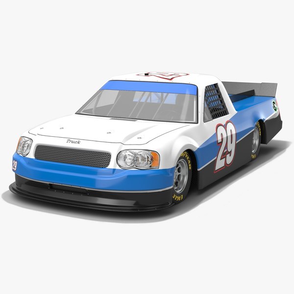 nascar pickup truck race car 3D model