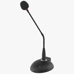 3D mic microphone desk model