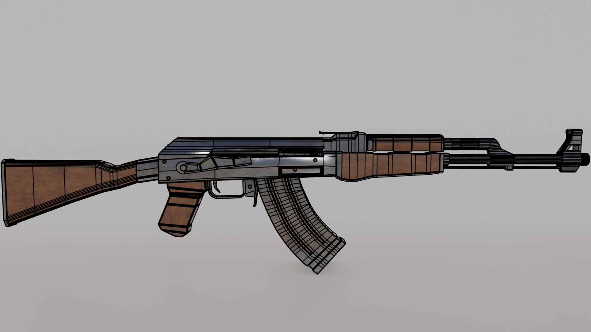 3D ak-47 ak model - TurboSquid 1644269