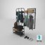 3D realistic wardrobe 2 collections model