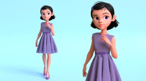 3D girl character