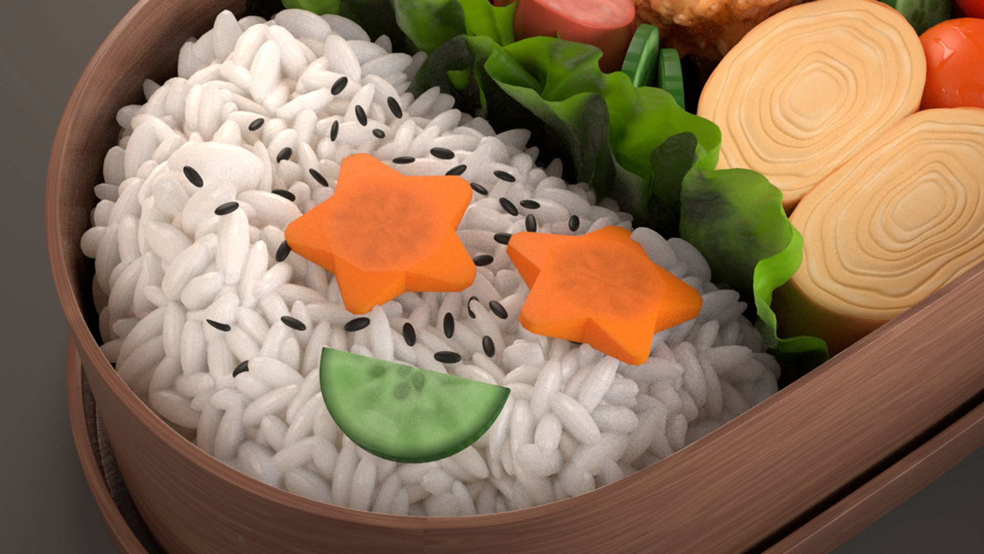 3D bento box model TurboSquid 1644418