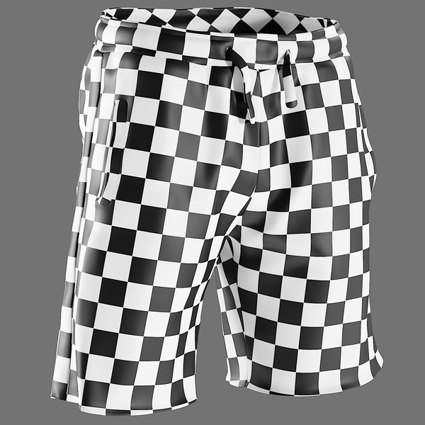 3D model realistic men s shorts - TurboSquid 1644372