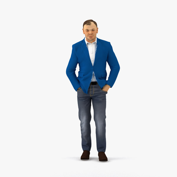 scanned realistic human 3D model