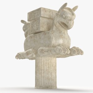 ancient statue 3D model
