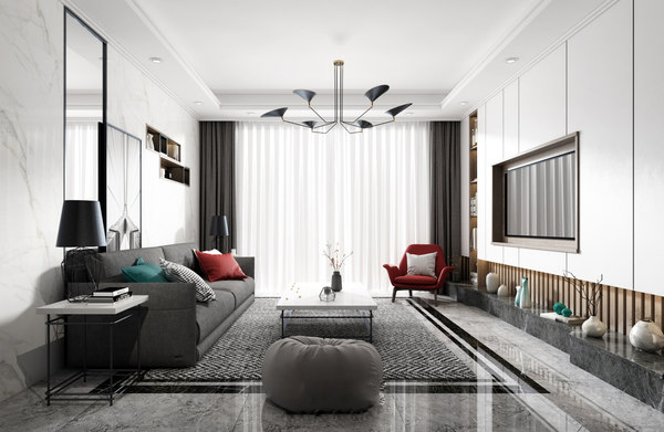 Living room interiors simple model - TurboSquid 1644655