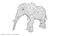 stylized elephant 3D model