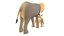 stylized elephants pack 3D model
