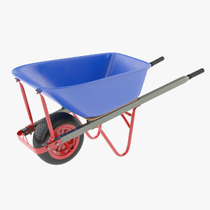 3D wheelbarrow wheel barrow