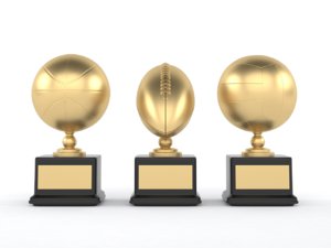 3D trophy cups