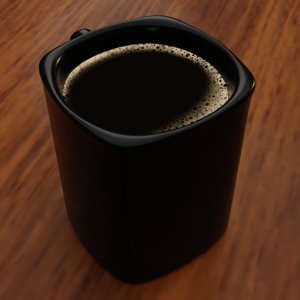 3D cup coffee beverages cappuccino model