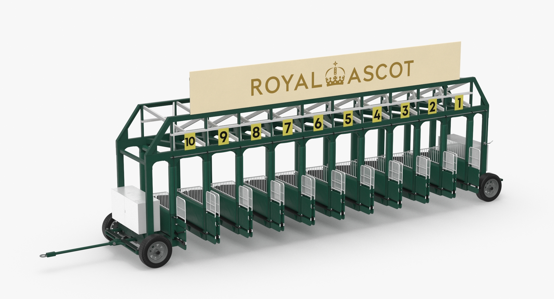 Horse racing starting gates 3D model TurboSquid 1645174