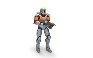 3D clone commando model