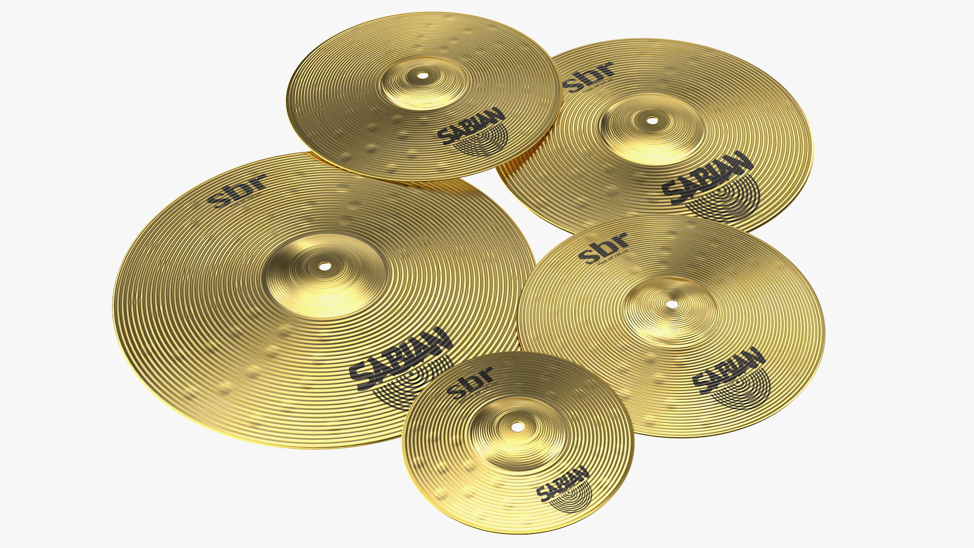 3D sabian sbr brass cymbal model TurboSquid 1645708