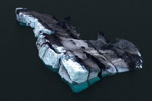 3D model real iceberg scan
