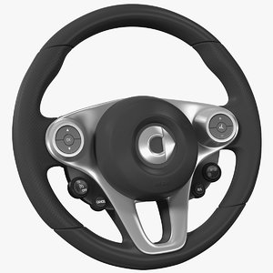 smart eq fortwo steering wheel 3D model