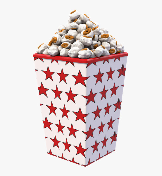 3D popcorn corn pop model