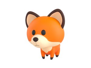 fox character 3D model