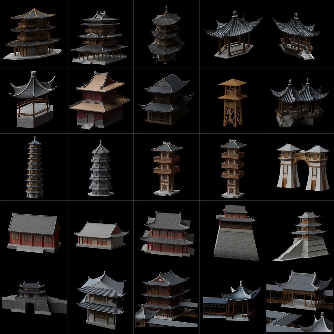 Ancient architecture 3D model - TurboSquid 1645861