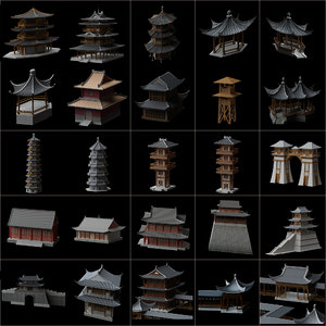 ancient architecture 3D model