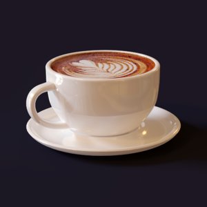 cappuccino cup 3D model