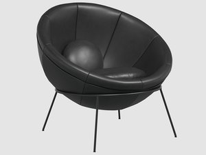 3D bowl chair lina bo model