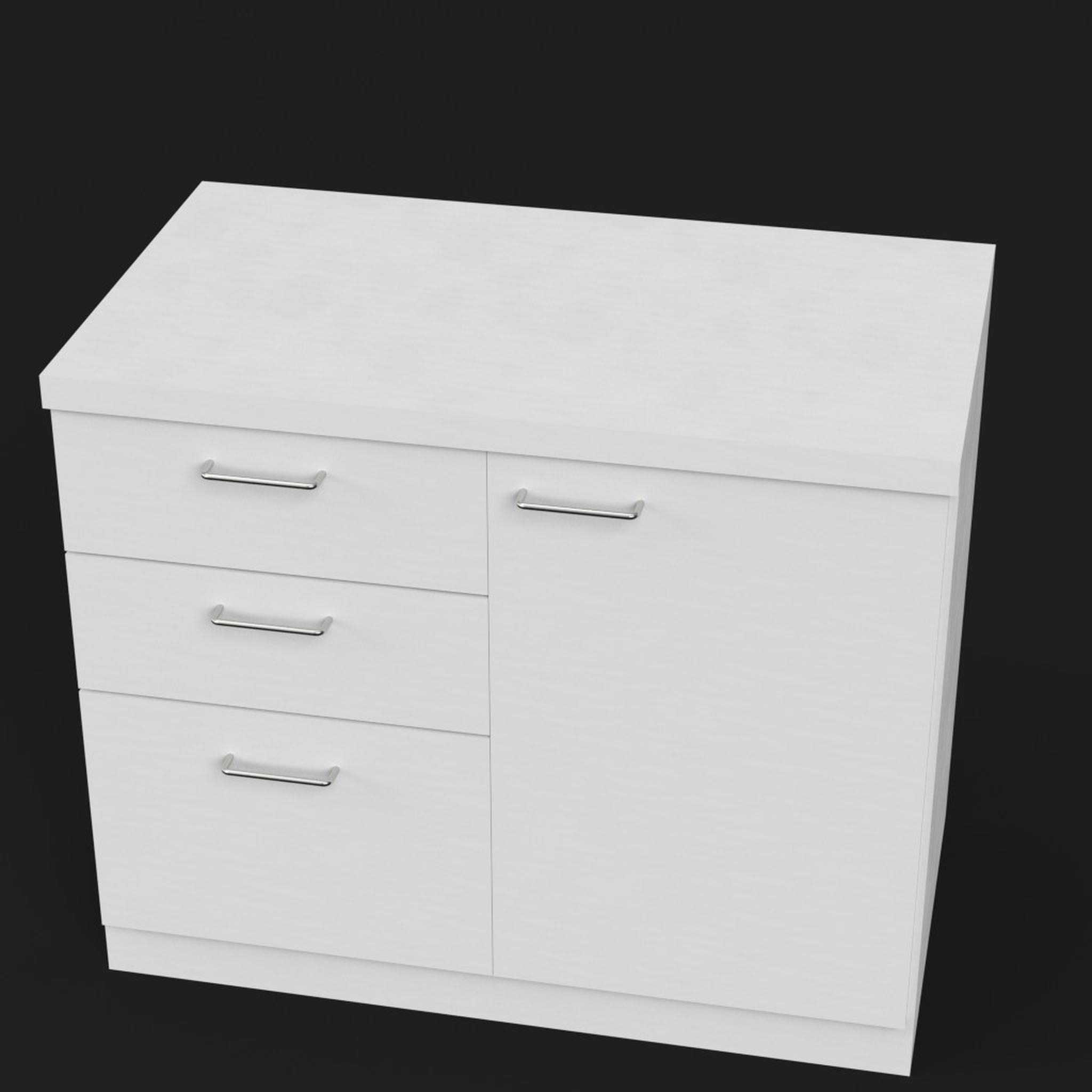 3d office chest drawers 1 model