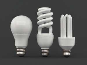 led light bulbs 3D model