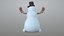 snowman angry 3D