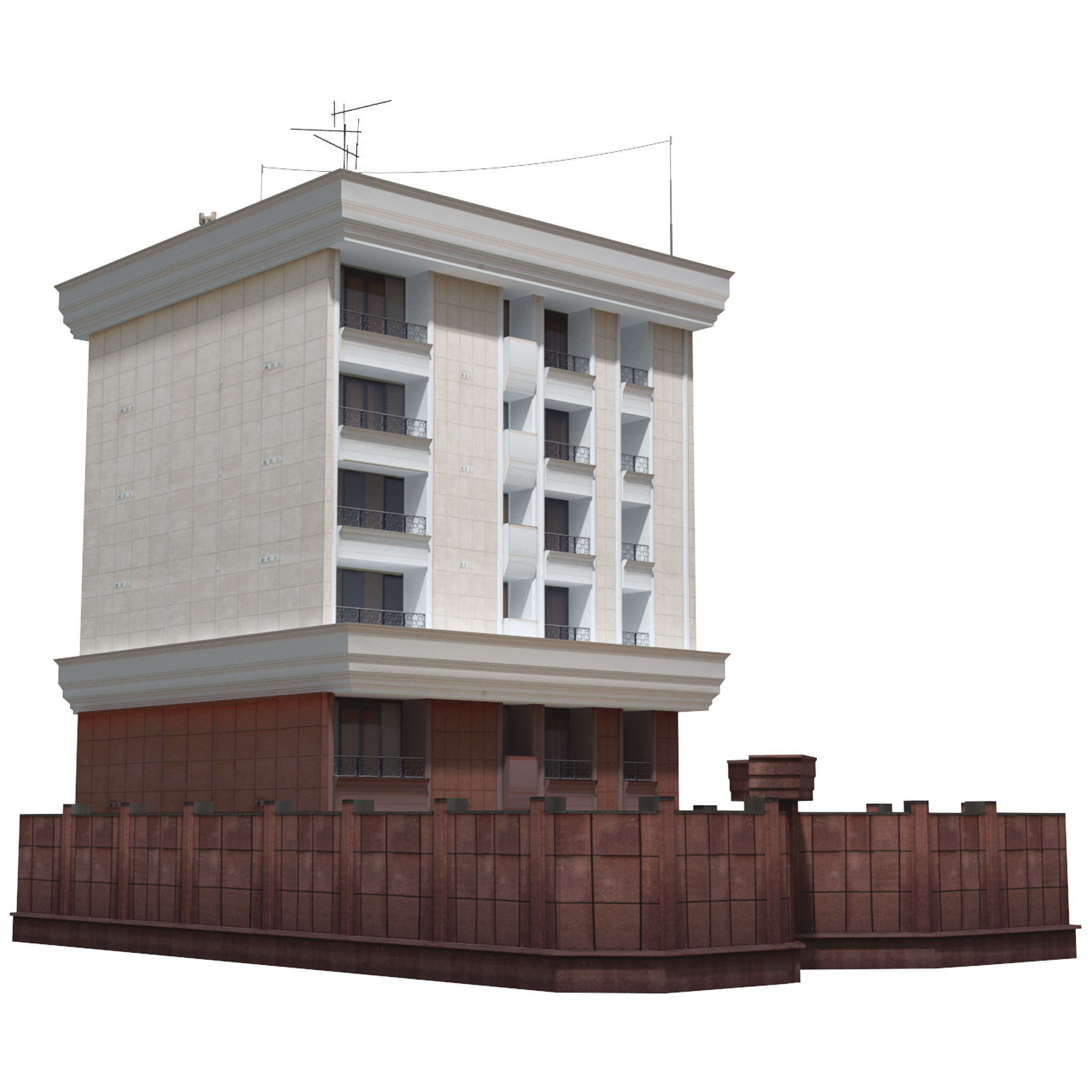 Photo inspiration: Visual Reference: 3D Apartment Building Architectural Model