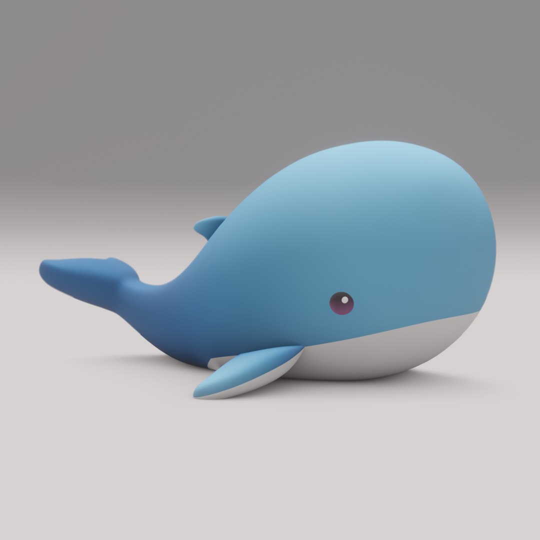 Plush whale 3D - TurboSquid 1647072