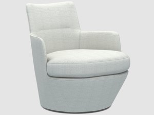 3D lo turn lounge chair model