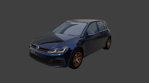 car modelling golf mk7 3D model