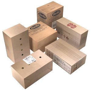 cardboard boxes 3D model