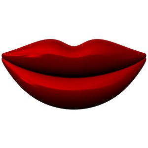 3D lips mouth