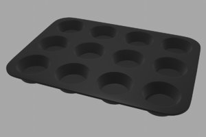 muffin pan 3D model