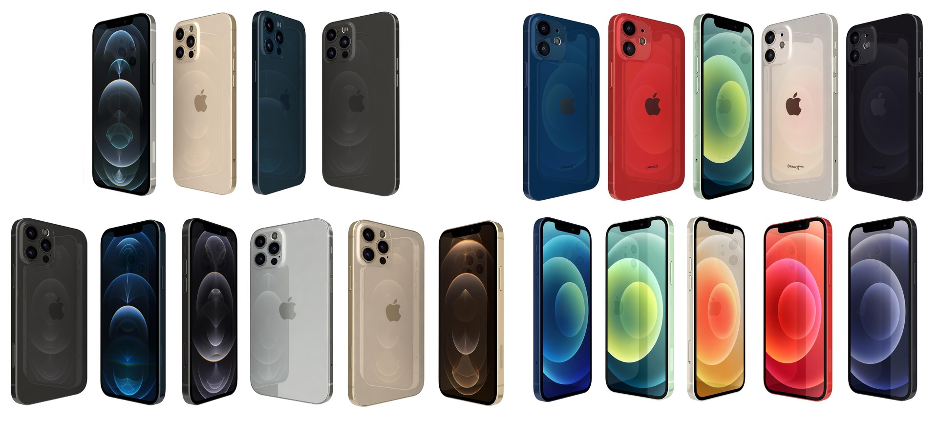 Apple iphone 12 collections 3D model - TurboSquid 1648477