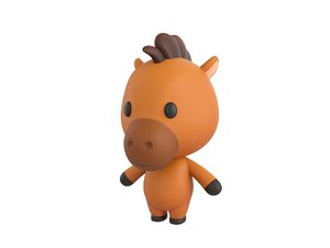 3D model horse character