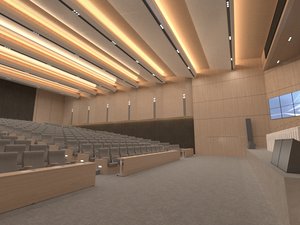 3D hall conference model