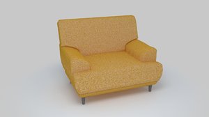 3D model armchair boston