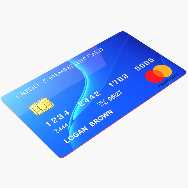 credit card 3D model