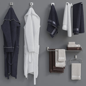 Set Bathrobes 3d Max